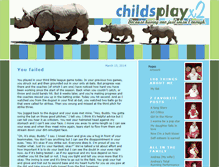 Tablet Screenshot of childsplayx2.com